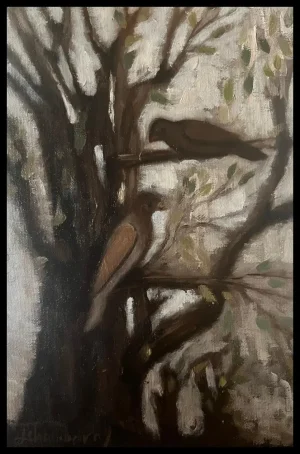 Birds on Sepia Branches