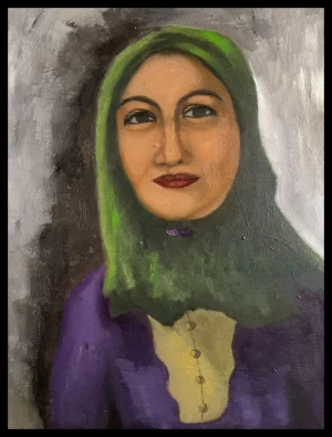 Portrait in Green (My Mother)